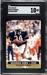 1991 Pro Set Bo Jackson #42 SGC 10 - Foto 1 di 2