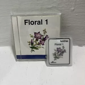 Brother Embroidery Pattern Design Card Floral 1 Bernina White Card And Brochure - Picture 1 of 4