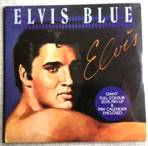 Elvis Presley Blue BLUE Vinyl W/ Poster & Calendar Starcall SPR 401 SEALED - Picture 1 of 2
