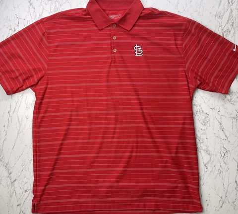 Nike Golf Fit Dry St. Louis Cardinals Polo Mens XL Cover