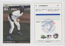 1991 Classic Best St Catherines Blue Jays Lou Benbow #3