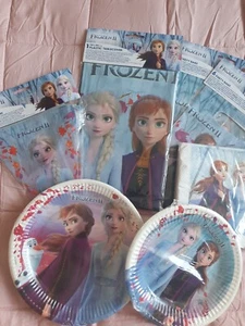 Frozen 2 Birthday party set for 8 banner plates napkins table cloth party bags - Picture 1 of 1