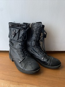 roxy combat boots with pocket
