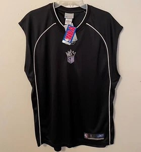 Vintage 90s NBA SACRAMENTO KINGS REEBOK Practice JERSEY Sewn NWT NEW Old Stock L - Picture 1 of 5