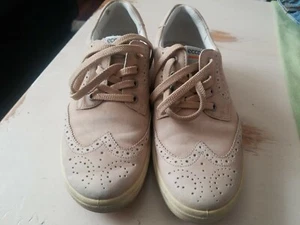 Ecco Damen-Golfschuhe US 8,5 EU 39 Budapester Oxford hellbraun extra weit - Bild 1 von 4