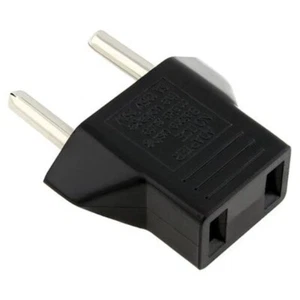 US USA to EU Euro Europe Power Jack Wall Plug Converter Adapter - New (50 Pack) - Picture 1 of 2