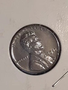 1943 “Silver” Steel Wheat Penny - No Mint Mark Great Condition sp5 - Foto 1 di 2