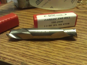 MOLINO DE EXTREMO DE CARBURO DE LONGITUD DE TROZO DE DOBLE EXTREMO DE FLAUTA .500" 1/2" 2 FLAUTA - Imagen 1 de 1