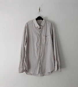 Lacoste Mens Size 44 Long sleeve button down casual shirt pocket logo cotton - Imagen 1 de 8