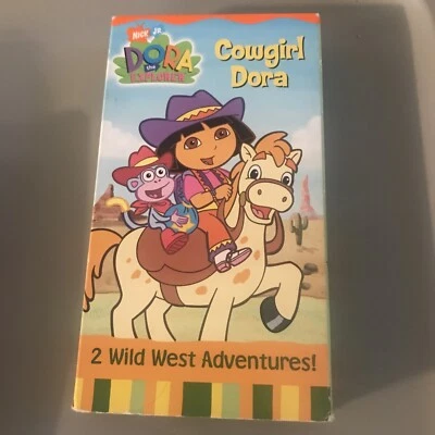 Dora the Explorer - Cowgirl Dora (VHS, 2003) Nick Jr. 2 Wid West Ep. Ships Fast  - Image 1 of 4