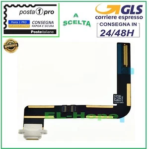 CONNETTORE RICARICA APPLE IPAD 5 Air A1474 A1475 A1476 DOCK CARICA FLAT BIANCO - Foto 1 di 1