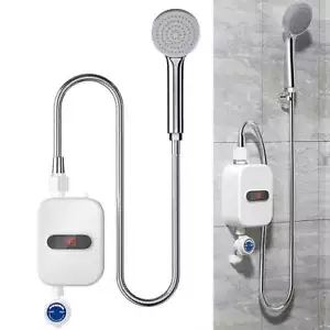 110V Instant Electric Tankless Hot Water Heater Shower Kitchen Bathroom Portable - Picture 1 of 12