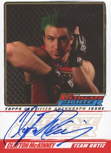 TOPPS 2010 UFC SERIE 4 CLAYTON MCKINNEY #TUF-CM ULTIMATIVE KÄMPFER AUTOGRAMMKARTE - Bild 1 von 2