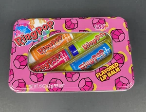 Lotta Luv Ring Pop aromatisierter Lippenbalsam Set in Blechdose • Für den Sammler • Abgelaufen - Bild 1 von 6