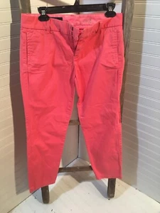 J.Crew Sz 2 Neon Pink City Fit Broken-In Scout Chino Pants 285 - Picture 1 of 12