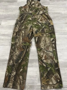 Cabela's Mens Medium Tall Camo Hunting Overalls Bibs Pants Size Cargo Pockets - Picture 1 of 13
