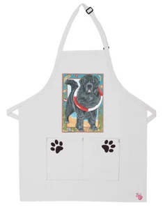 Newfoundland Newfie Apron Two Pocket Bib Apron with Adj Neck - Picture 1 of 1