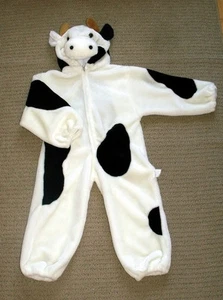 Disfraz de Halloween de piel difusa/peluche vaca talla M - Imagen 1 de 6
