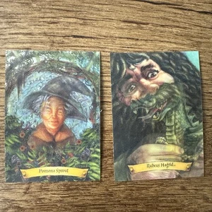 Harry Potter Chocolate Frog RUBEUS HAGRID & Pomona Sprout Lenticular Cards - Picture 1 of 7