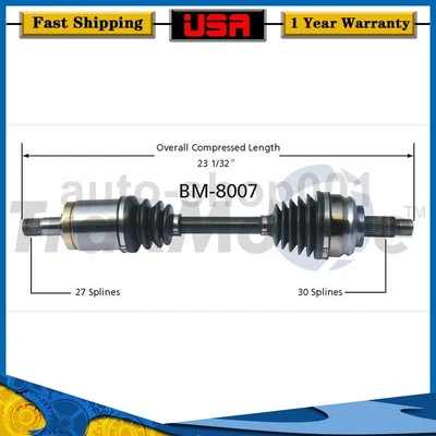 Junta eje CV delantero izquierdo para BMW X5 4,6 L 2006 2005 2004 2003 2002 2001 2000 Foto 1 de 2