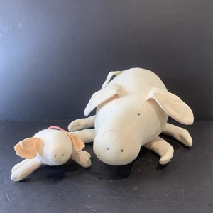 Vintage 1978 Freemountain Toys Vegimals Plush Stuffed 14" PIG & PIGLET - Picture 1 of 17