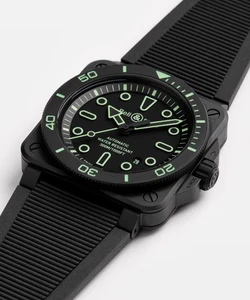 Bell & Ross BR-03 Diver Lum Outline Men's Automatic watch BR03A-D-OL-CE/SRB New - Picture 1 of 11