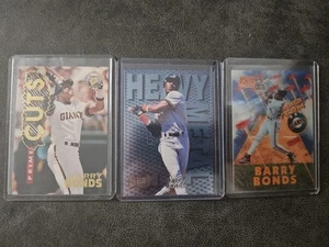 5 1995-96 BARRY BOND INSERT CARD LOT PINNACLE FLEER TOPPS SPORTFLIX GIANTS - Bild 1 von 2