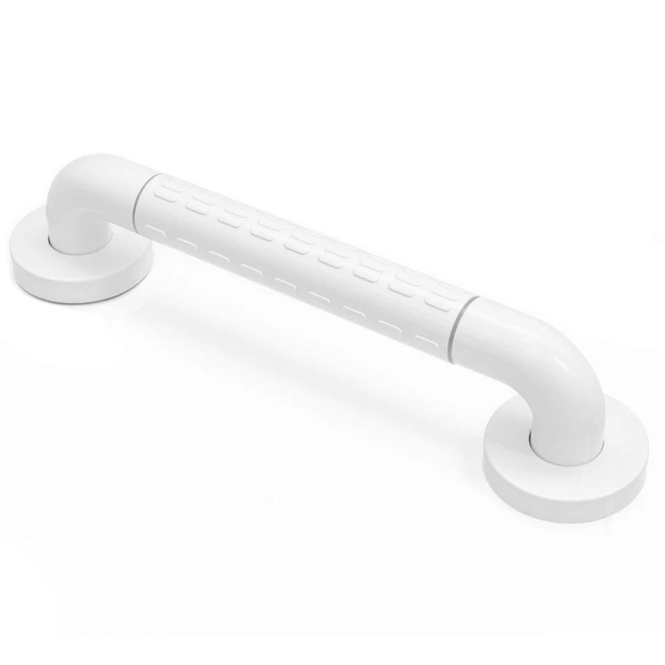 Anti-Rutsch Badewannengriff 30 cm Senioren Griff Bad Haltegriff Edelstahl Weiß - Bild 1 von 4