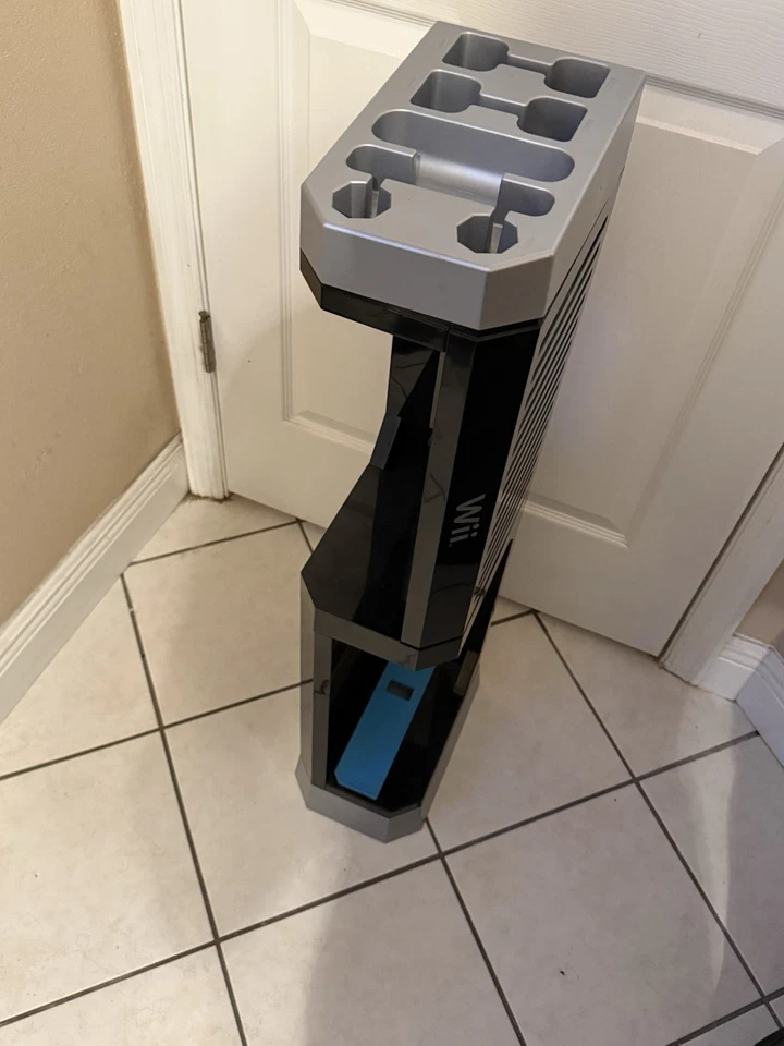 Torre de almacenamiento Nintendo Wii soporte consola de juegos pantalla Foto 1 de 2