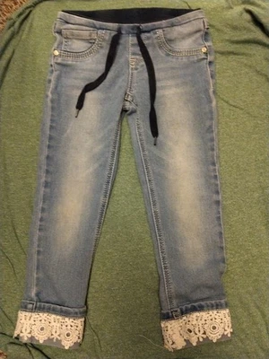 Children's Beauties Premium Denim With Lace Bottom Size 4/5(S) - Image 1 of 4