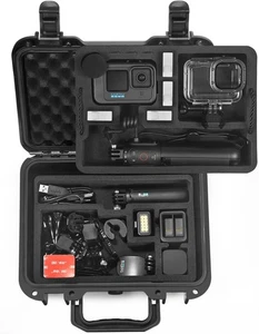 Waterproof Hard Case For Gopro Hero 12/11/10/9/8/Media Mod/Gopro Volta/Creator - Picture 1 of 7