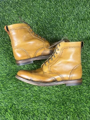 Allen Edmonds "DALTON" Leather Wingtip Dress Boots 11 D Walnut DISCONTINUED(557N - Image 1 of 4