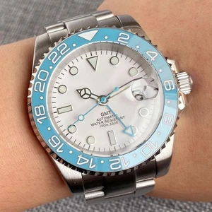 Reloj de buceo automático NH34 para hombre GMT blanco 20BAR impermeable azul hielo zafiro 40 mm - Imagen 1 de 12