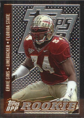 2006 Topps Draft Picks and Prospects Chrome Bronze #152 Ernie Sims /499 FB - Image 1 of 2