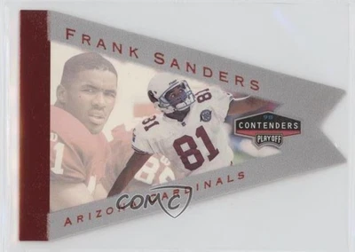 1998 Playoff Contenders Pennants Grey Frank Sanders #2 - Image 1 of 2