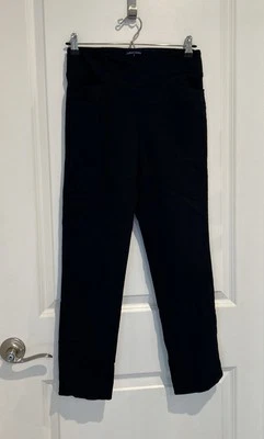J McLaughlin Pants  Pull On Stretch Straight Slim Fit Dark Navy Sz 2 - Изображение 1 из 4