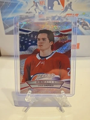 Cole Caufield 2022-23 Upper Deck MVP Domains Insert NA-5 Montreal Canadiens 🇺🇸 - Image 1 of 4