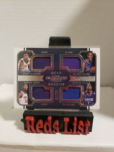  2017-18 Dominion Rookie Quad Jersey 27 Jackson, Giles, Reed, Evans 98/99 Jersey