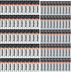 COMBO 50x AA + 50x AAA Energizer Max Alkaline E91/E92 Batteries - Picture 1 of 1