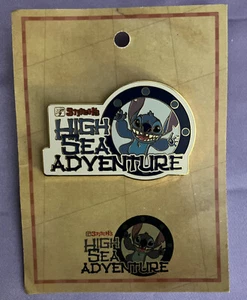 Prendedor de crucero Disney DCL STITCH’S High Sea Adventure Logo 41580 LE 750 COMO NUEVO EN TARJETA - Imagen 1 de 5