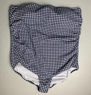 Nuevo con etiquetas Traje de baño de una pieza J Crew acanalado bandeau talla grande 24 Nuevo Foto 1 de 4