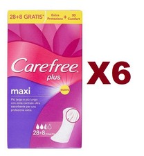 6 PEZZI CAREFREE PLUS MAXI SALVASLIP x28+8 PZ