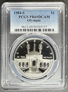 1984-S Proof Olympic Dollar PCGS PR-69 DCAM, Buy 3 Items, Get $5 Off!! - Picture 1 of 2