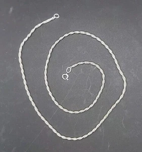 Vintage Avon Sterling Silver Twisted Rope Chain 19.5" 2.7mm 11.58 g - Picture 1 of 4