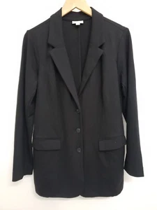 J. Jill Ponte 3 Button Long Black Women's Blazer Sz M - Picture 1 of 7