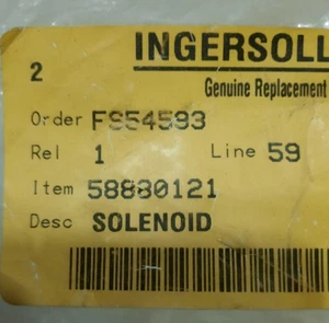 Ingersoll Rand ( Volvo ) 58880121 NOS Solenoid - Picture 1 of 4