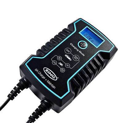 RSC806 Ring 6A Smart Battery Charger And Battery Maintainer LCD Display 6/12V • 41.64€