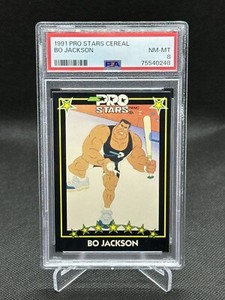 BO JACKSON 1991 Pro Stars Cereal DIC Animation RC PSA 8 POP 3 NONE HIGHER