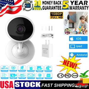 1080P WiFi Wireless Indoor Home Security Camera Night Vision Baby Pet Monitor - Picture 1 of 15