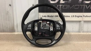 00 02 Pontiac Firebird Trans AM Black Leather Steering OEM GM Wheel 88K - Picture 1 of 19